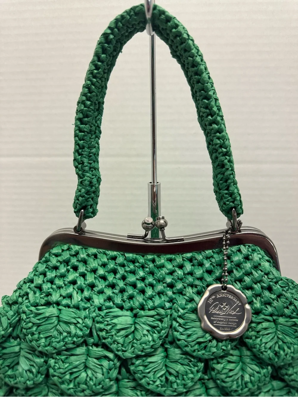 Patricia Nash Laureana Scalloped Raffia Frame Bag - Picture 5 of 11
